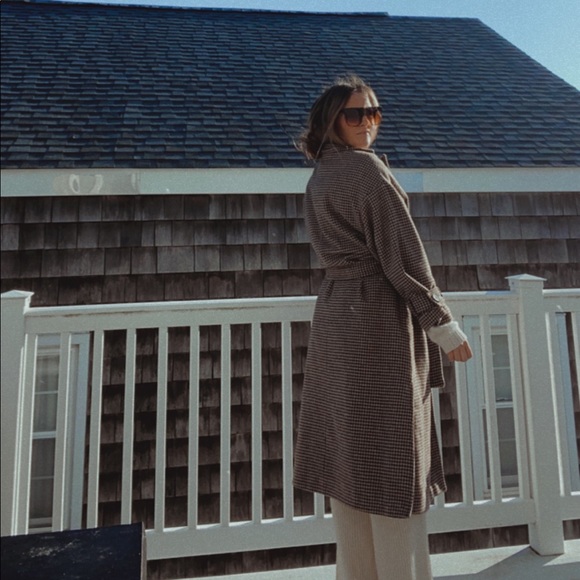 HOUNDSTOOTH TRENCH COAT - Picture 4 of 4